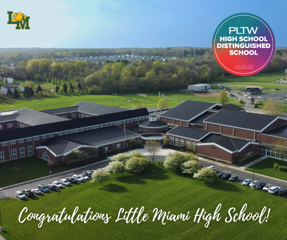 aerial shot of little miami high school